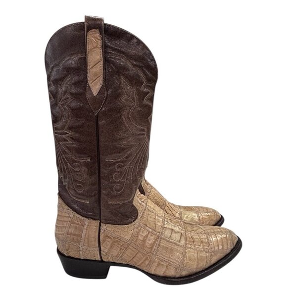 Corral Boots Exotic Alligator Inlay Cowboy Western Boots  SIZE 11 D main image 10